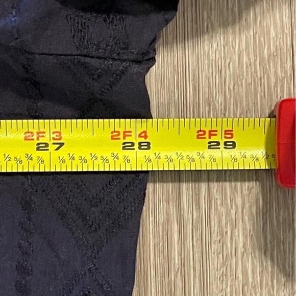 Lands' End Tunic Bundle (2) 2X Blue Brown Longline 100% Cotton Lace Detail - Picture 12 of 14